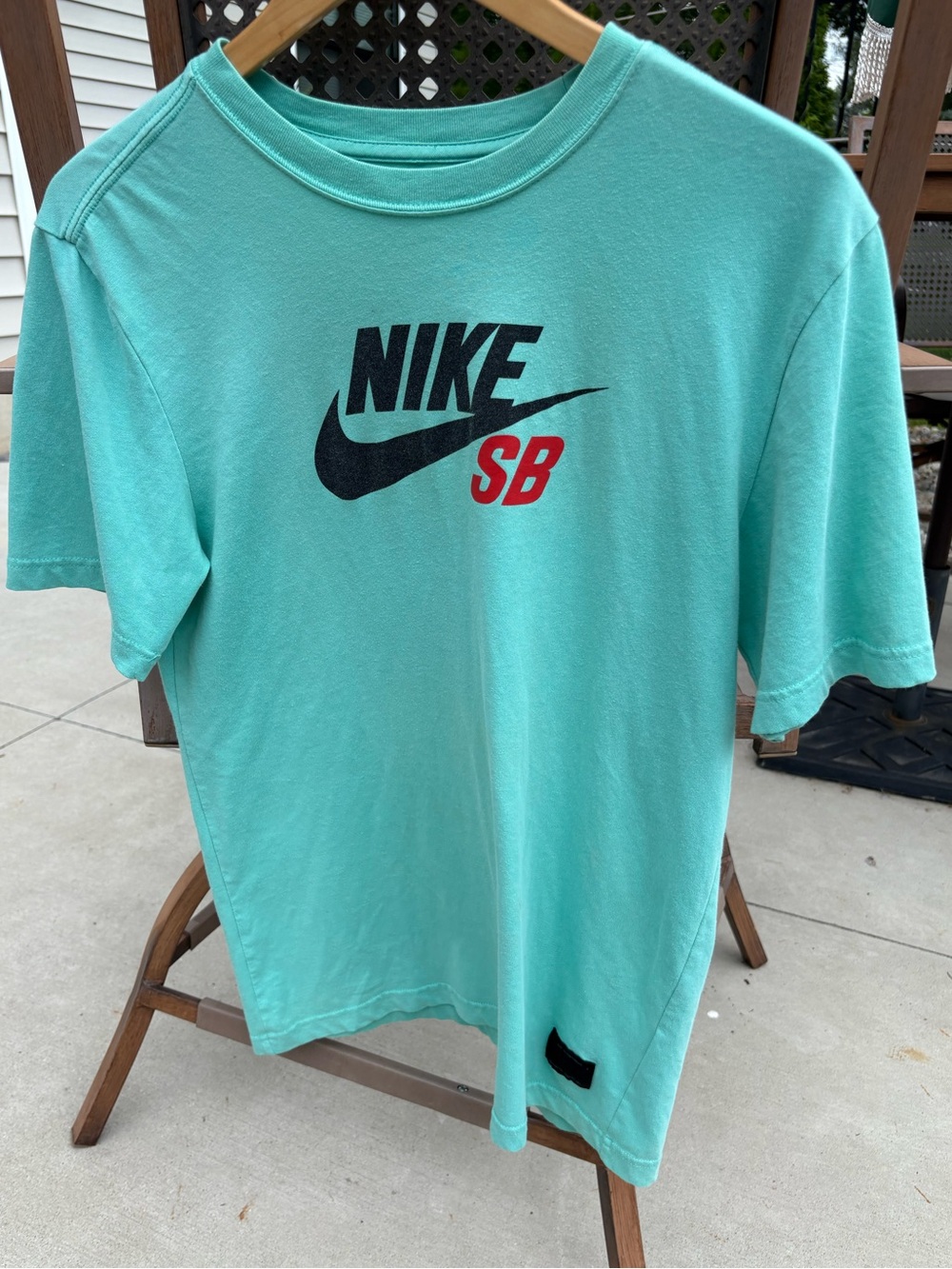 Men’s Nike SB Teal Graphic Logo T-Shirt- Size S